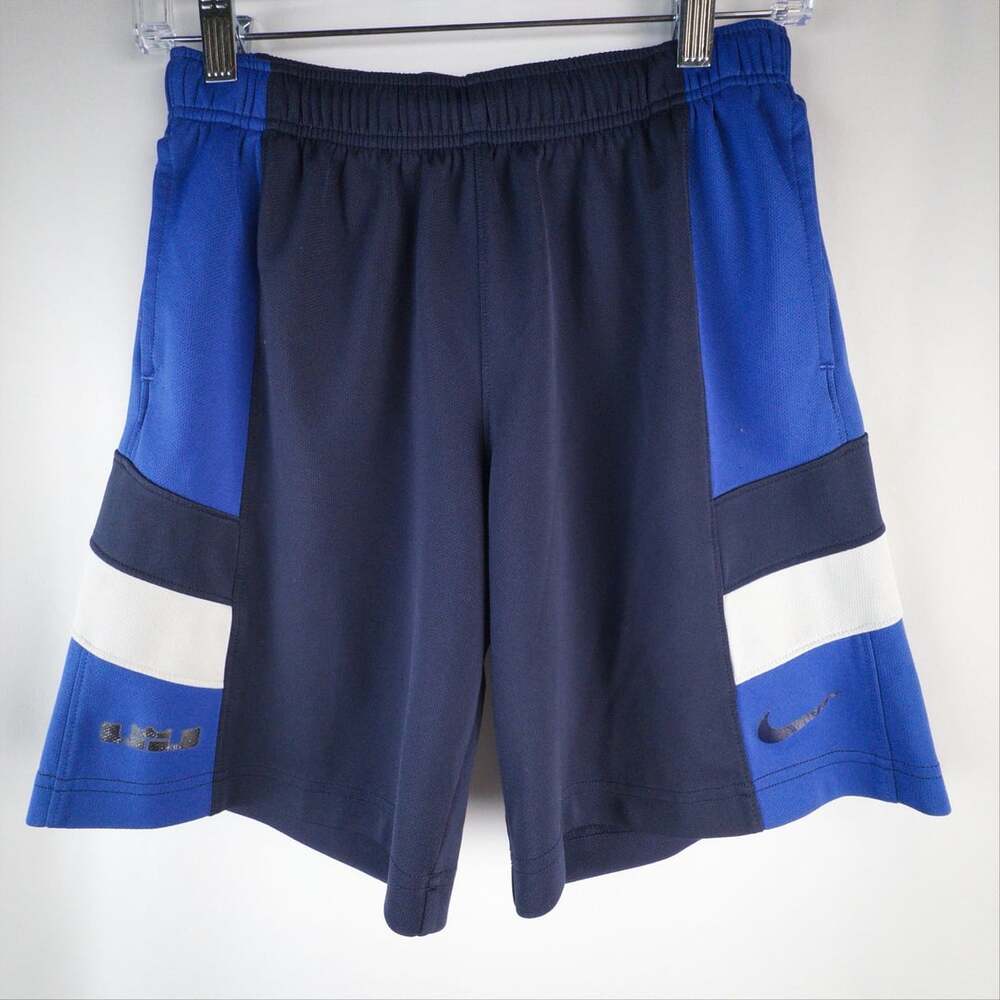 Nike Dri-Fit Reversible Basketball Shorts Size S Blue White